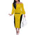 New Zealand Rugby Pacific Custom Off The Shoulder Long Sleeve Dress Hau Awhiowhio Maori Tribal Tattoo