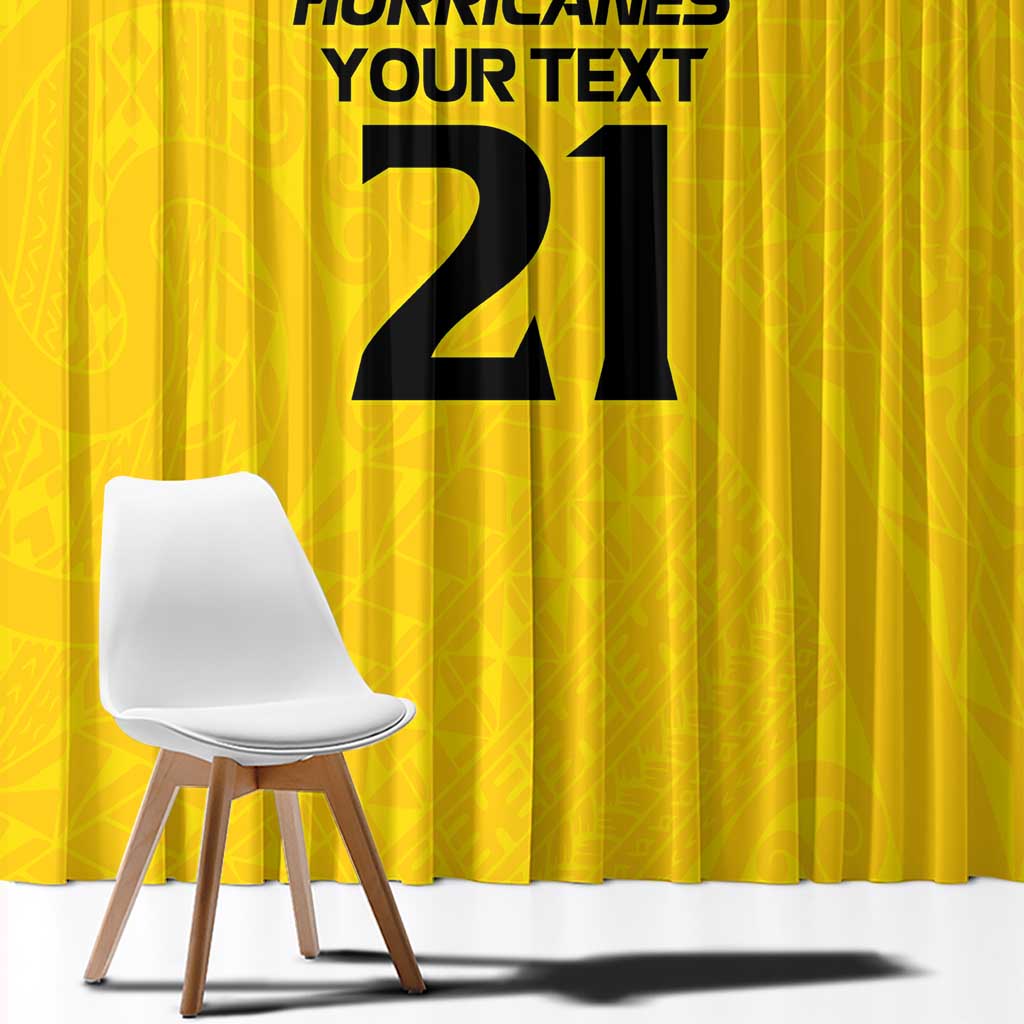 New Zealand Rugby Pacific Custom Window Curtain Hau Awhiowhio Maori Tribal Tattoo