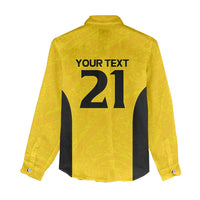 New Zealand Rugby Pacific Custom Women Casual Shirt Hau Awhiowhio Maori Tribal Tattoo