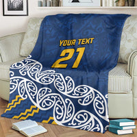 New Zealand Rugby Pacific Custom Blanket Kahupeka Maori Kowhaiwhai Pattern