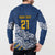 New Zealand Rugby Pacific Custom Button Sweatshirt Kahupeka Maori Kowhaiwhai Pattern