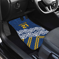 New Zealand Rugby Pacific Custom Car Mats Kahupeka Maori Kowhaiwhai Pattern