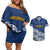 New Zealand Rugby Pacific Custom Couples Matching Off Shoulder Short Dress and Hawaiian Shirt Kahupeka Maori Kowhaiwhai Pattern