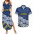New Zealand Rugby Pacific Custom Couples Matching Summer Maxi Dress and Hawaiian Shirt Kahupeka Maori Kowhaiwhai Pattern