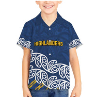 New Zealand Rugby Pacific Custom Family Matching Mermaid Dress and Hawaiian Shirt Kahupeka Maori Kowhaiwhai Pattern