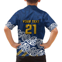 New Zealand Rugby Pacific Custom Family Matching Puletasi and Hawaiian Shirt Kahupeka Maori Kowhaiwhai Pattern