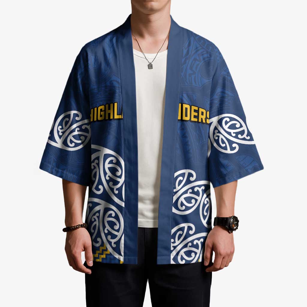 New Zealand Rugby Pacific Custom Kimono Kahupeka Maori Kowhaiwhai Pattern - Polynesian Pride