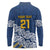 New Zealand Rugby Pacific Custom Long Sleeve Polo Shirt Kahupeka Maori Kowhaiwhai Pattern