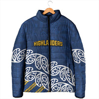 New Zealand Rugby Pacific Custom Padded Jacket Kahupeka Maori Kowhaiwhai Pattern - Polynesian Pride
