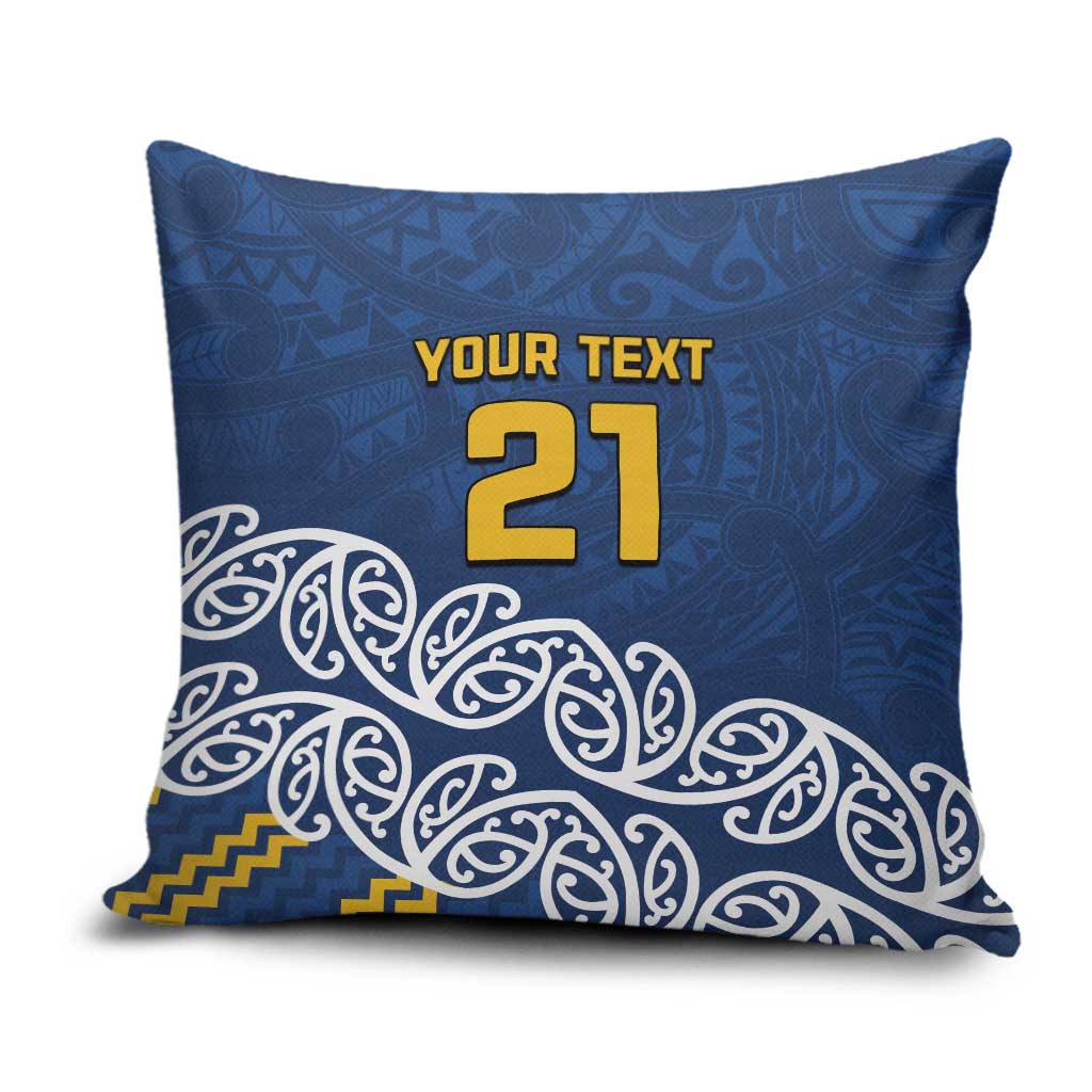 New Zealand Rugby Pacific Custom Pillow Cover Kahupeka Maori Kowhaiwhai Pattern - Polynesian Pride