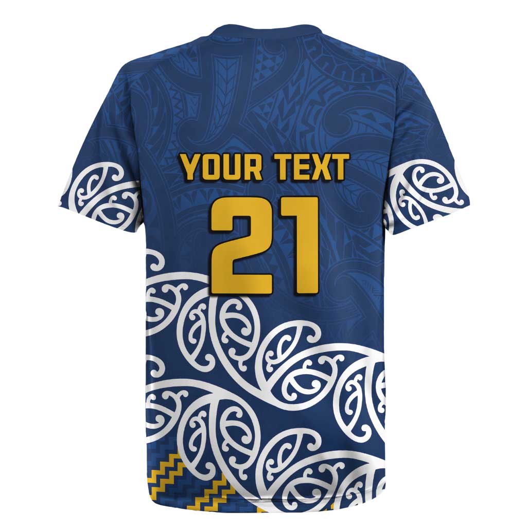 New Zealand Rugby Pacific Custom Rugby Jersey Kahupeka Maori Kowhaiwhai Pattern