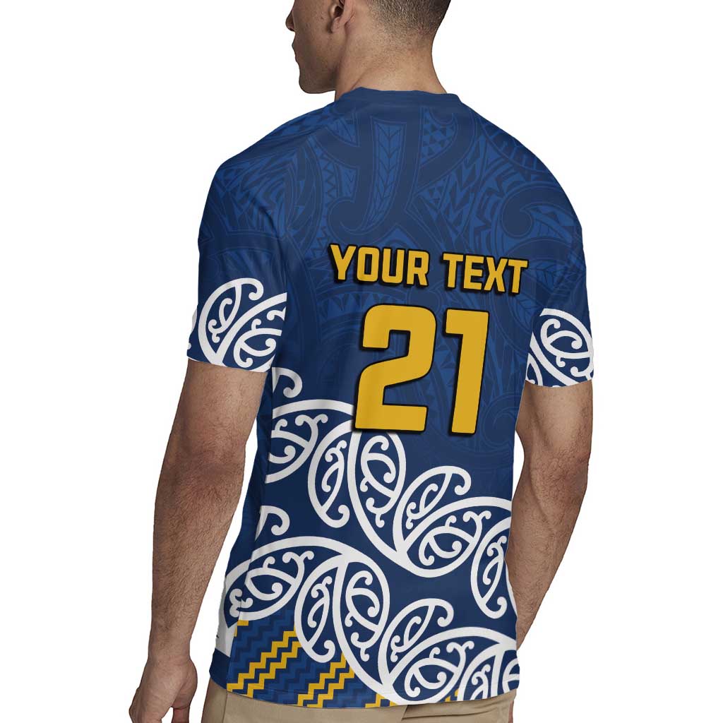 New Zealand Rugby Pacific Custom Rugby Jersey Kahupeka Maori Kowhaiwhai Pattern