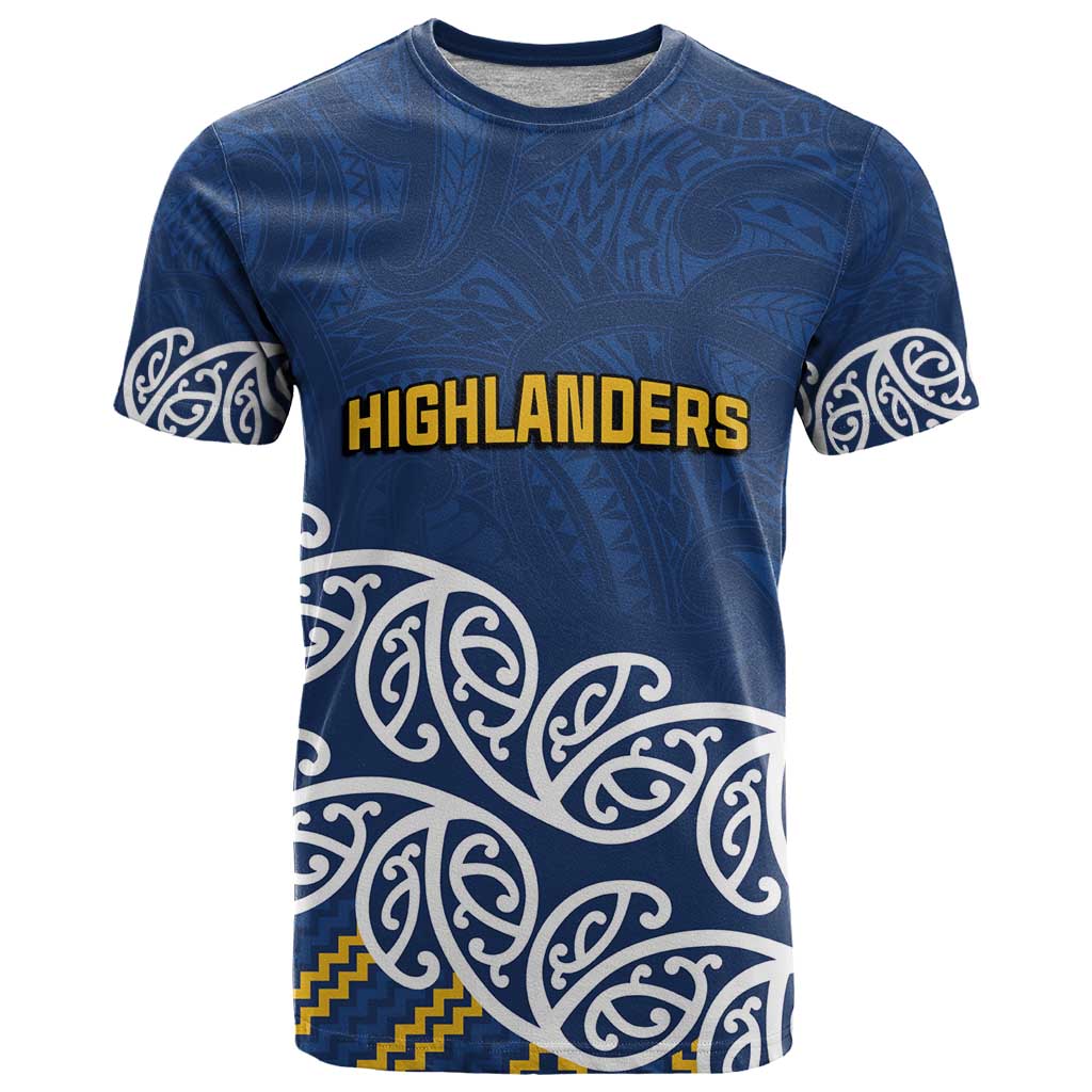 New Zealand Rugby Pacific Custom T Shirt Kahupeka Maori Kowhaiwhai Pattern