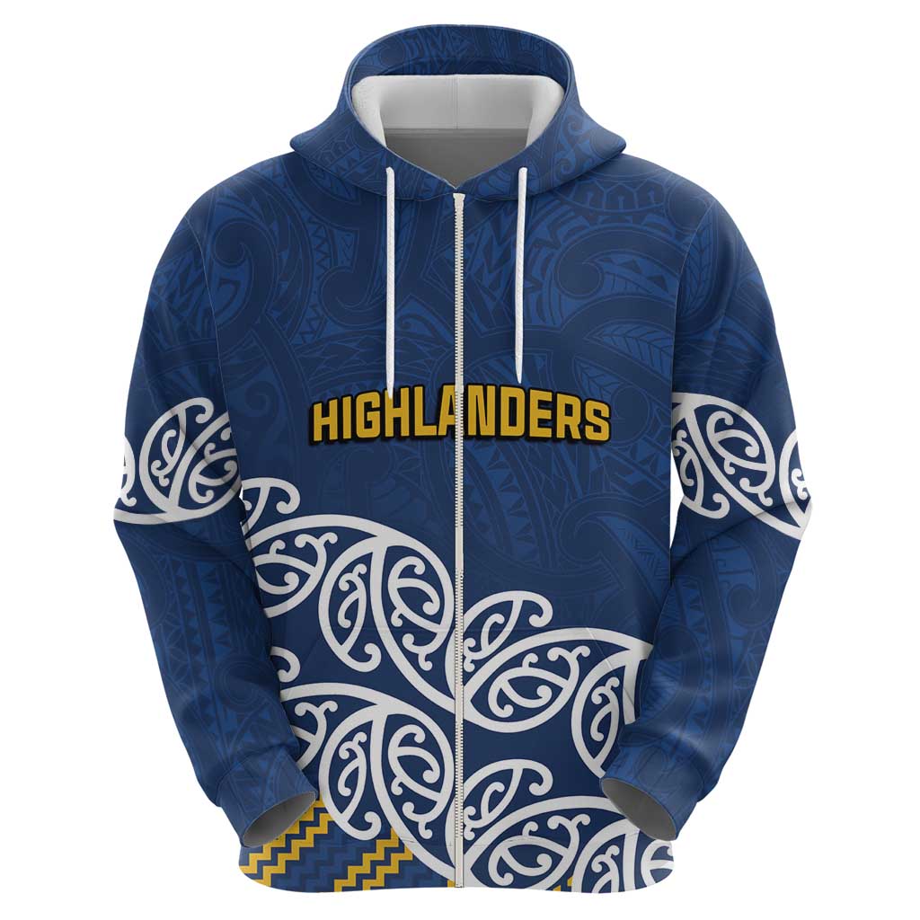 New Zealand Rugby Pacific Custom Zip Hoodie Kahupeka Maori Kowhaiwhai Pattern