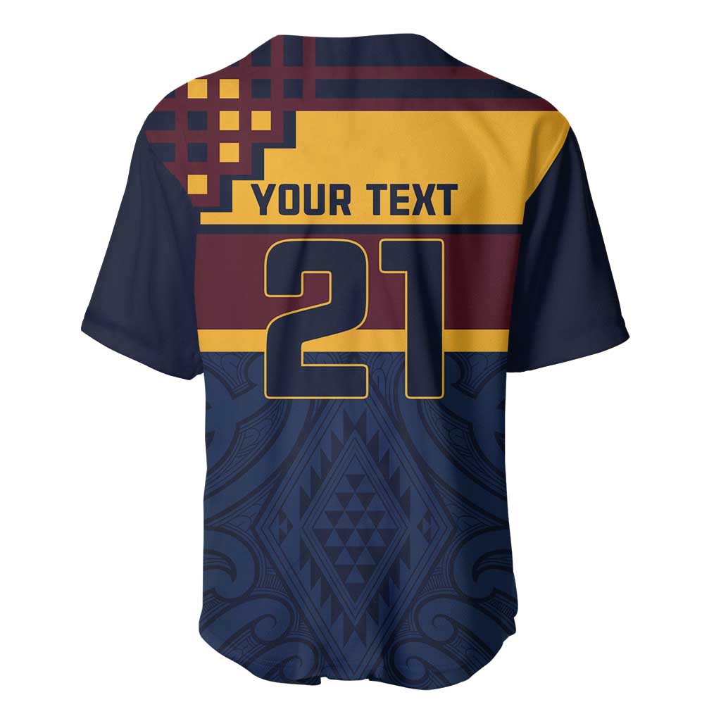 New Zealand Rugby Pacific Custom Baseball Jersey Kahupeka Retro 2025 Taniko Motif