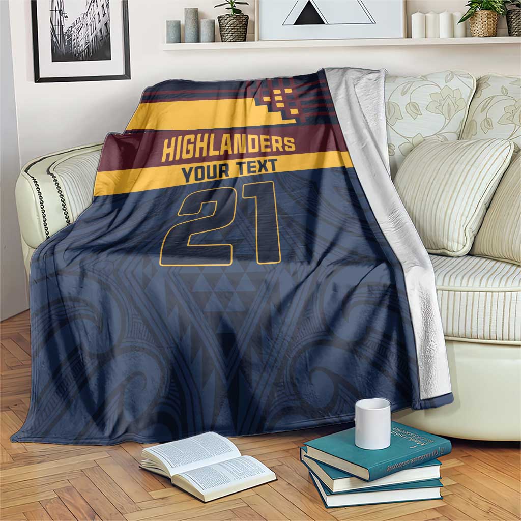 New Zealand Rugby Pacific Custom Blanket Kahupeka Retro 2025 Taniko Motif