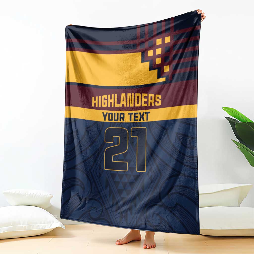 New Zealand Rugby Pacific Custom Blanket Kahupeka Retro 2025 Taniko Motif
