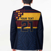 New Zealand Rugby Pacific Custom Blazer Kahupeka Retro 2025 Taniko Motif - Polynesian Pride