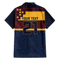 New Zealand Rugby Pacific Custom Family Matching Off Shoulder Short Dress and Hawaiian Shirt Kahupeka Retro 2025 Taniko Motif