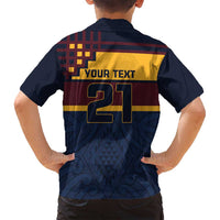 New Zealand Rugby Pacific Custom Family Matching Tank Maxi Dress and Hawaiian Shirt Kahupeka Retro 2025 Taniko Motif