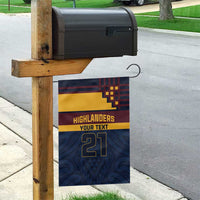 New Zealand Rugby Pacific Custom Garden Flag Kahupeka Retro 2025 Taniko Motif