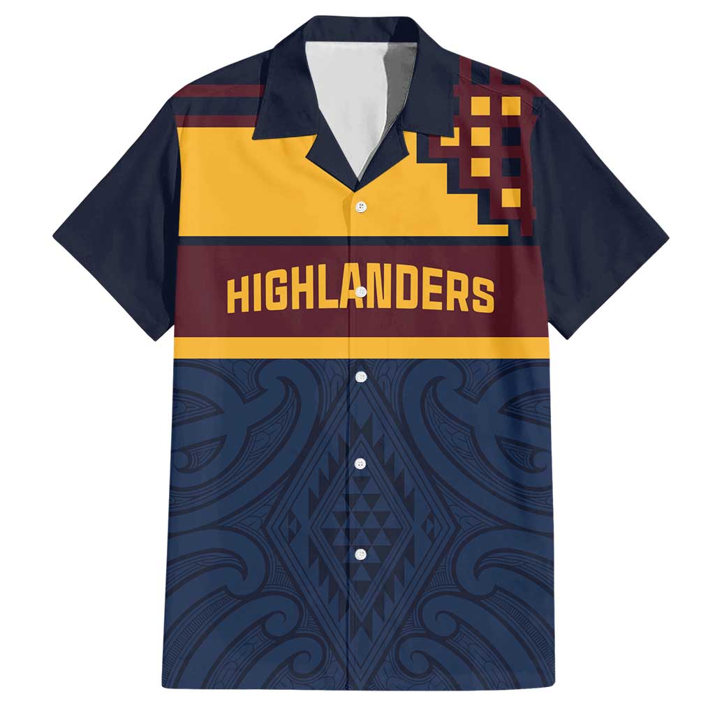 New Zealand Rugby Pacific Custom Hawaiian Shirt Kahupeka Retro 2025 Taniko Motif