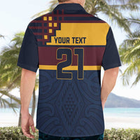 New Zealand Rugby Pacific Custom Hawaiian Shirt Kahupeka Retro 2025 Taniko Motif