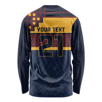 New Zealand Rugby Pacific Custom Long Sleeve Shirt Kahupeka Retro 2025 Taniko Motif