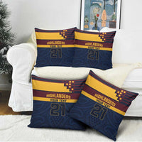 New Zealand Rugby Pacific Custom Pillow Cover Kahupeka Retro 2025 Taniko Motif - Polynesian Pride