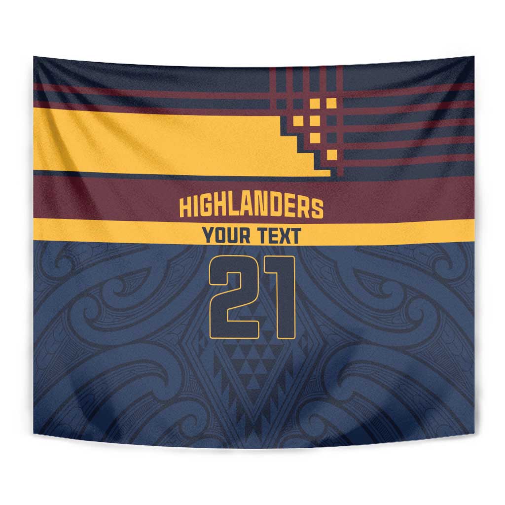 New Zealand Rugby Pacific Custom Tapestry Kahupeka Retro 2025 Taniko Motif