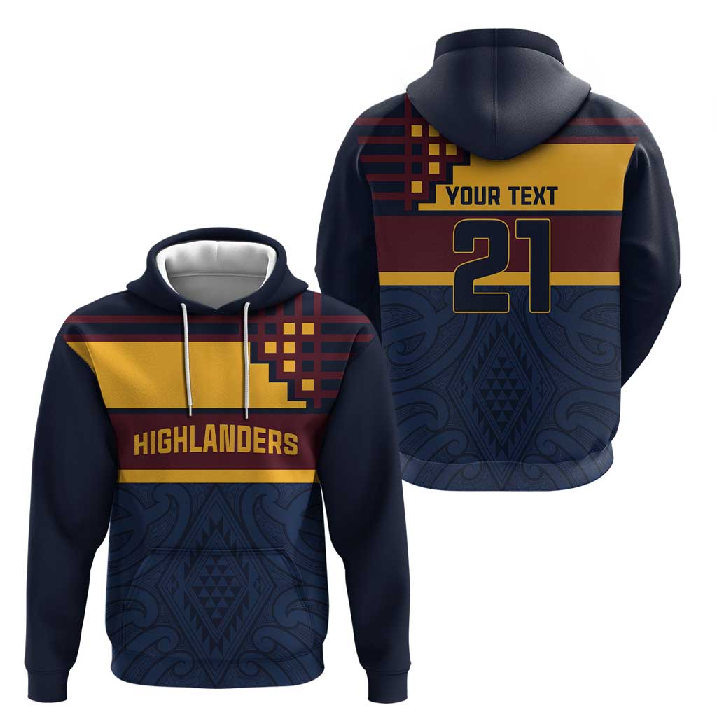 New Zealand Rugby Pacific Custom Zip Hoodie Kahupeka Retro 2025 Taniko Motif