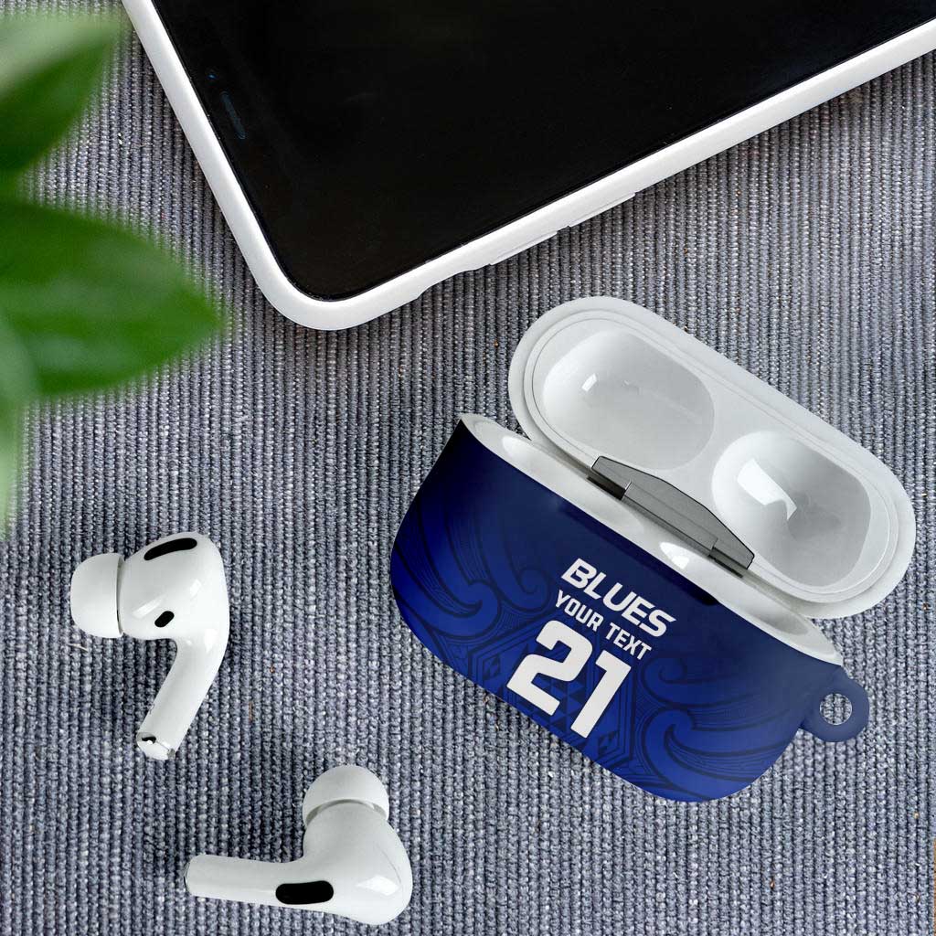 New Zealand Rugby Pacific Custom AirPods Case Kahurangi Auckland All Blue - Polynesian Pride