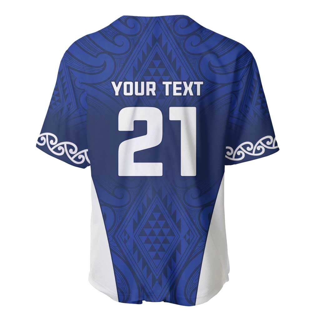 New Zealand Rugby Pacific Custom Baseball Jersey Kahurangi Auckland All Blue