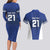 New Zealand Rugby Pacific Custom Couples Matching Long Sleeve Bodycon Dress and Hawaiian Shirt Kahurangi Auckland All Blue