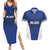 New Zealand Rugby Pacific Custom Couples Matching Summer Maxi Dress and Hawaiian Shirt Kahurangi Auckland All Blue