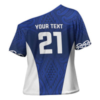 New Zealand Rugby Pacific Custom Cross Shoulder Shirt Kahurangi Auckland All Blue - Polynesian Pride