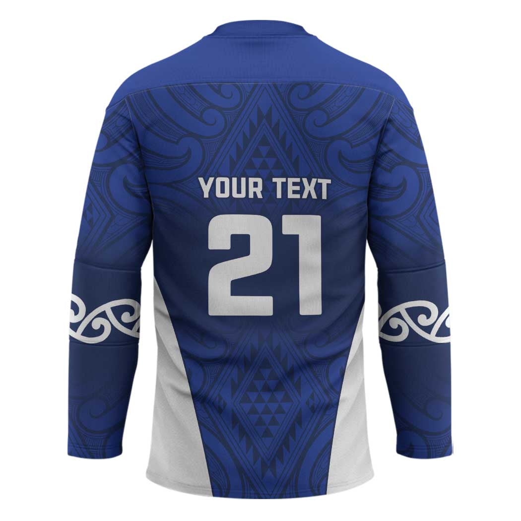 New Zealand Rugby Pacific Custom Hockey Jersey Kahurangi Auckland All Blue - Polynesian Pride