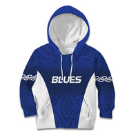 New Zealand Rugby Pacific Custom Kid Hoodie Kahurangi Auckland All Blue