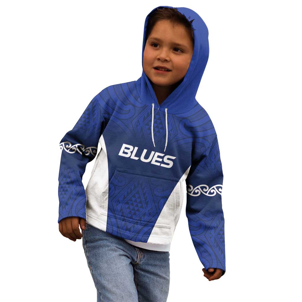 New Zealand Rugby Pacific Custom Kid Hoodie Kahurangi Auckland All Blue