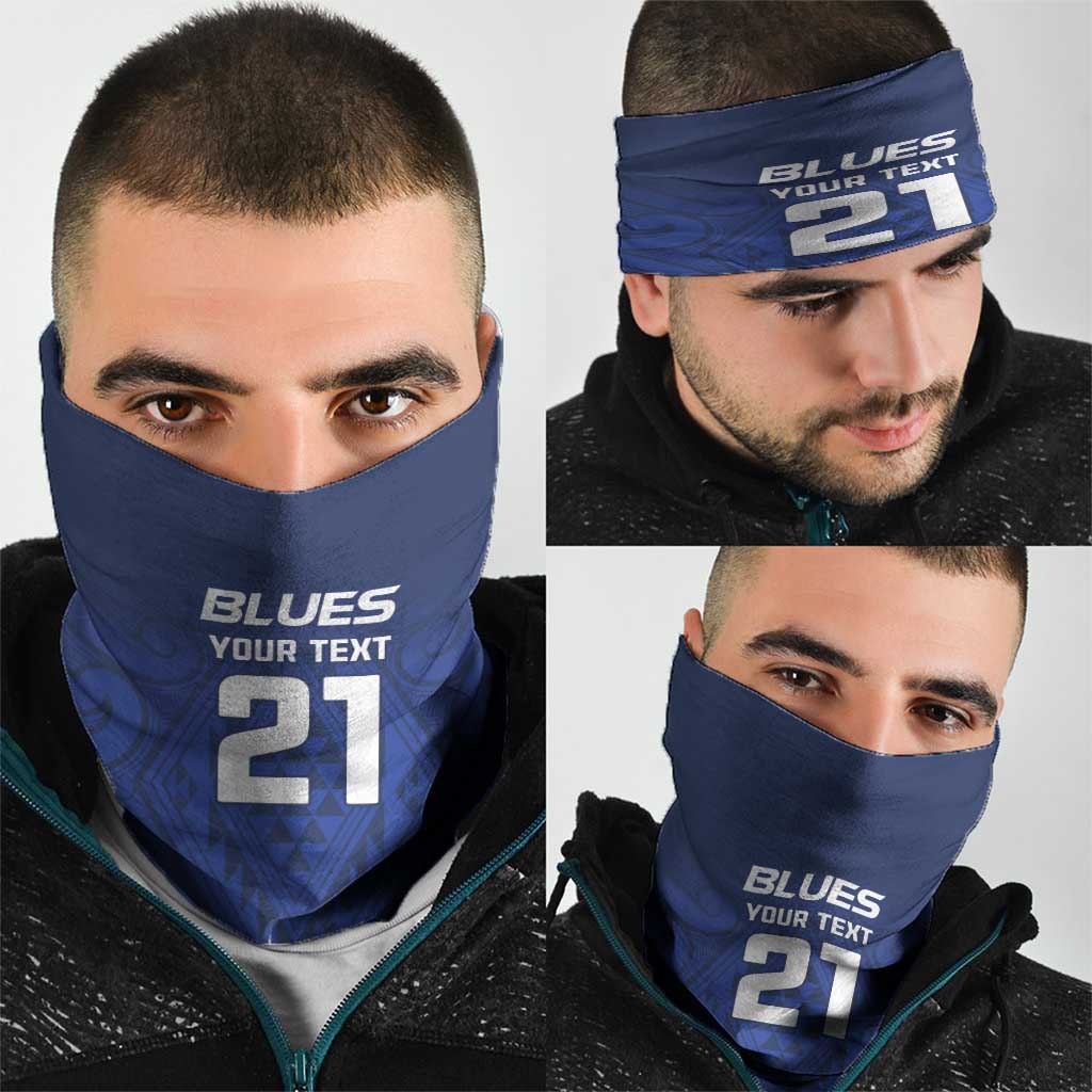 New Zealand Rugby Pacific Custom Neck Gaiter Kahurangi Auckland All Blue - Polynesian Pride