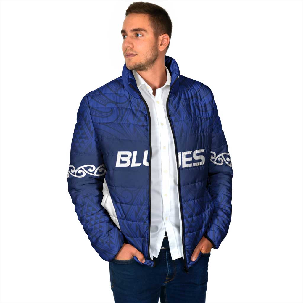 New Zealand Rugby Pacific Custom Padded Jacket Kahurangi Auckland All Blue - Polynesian Pride