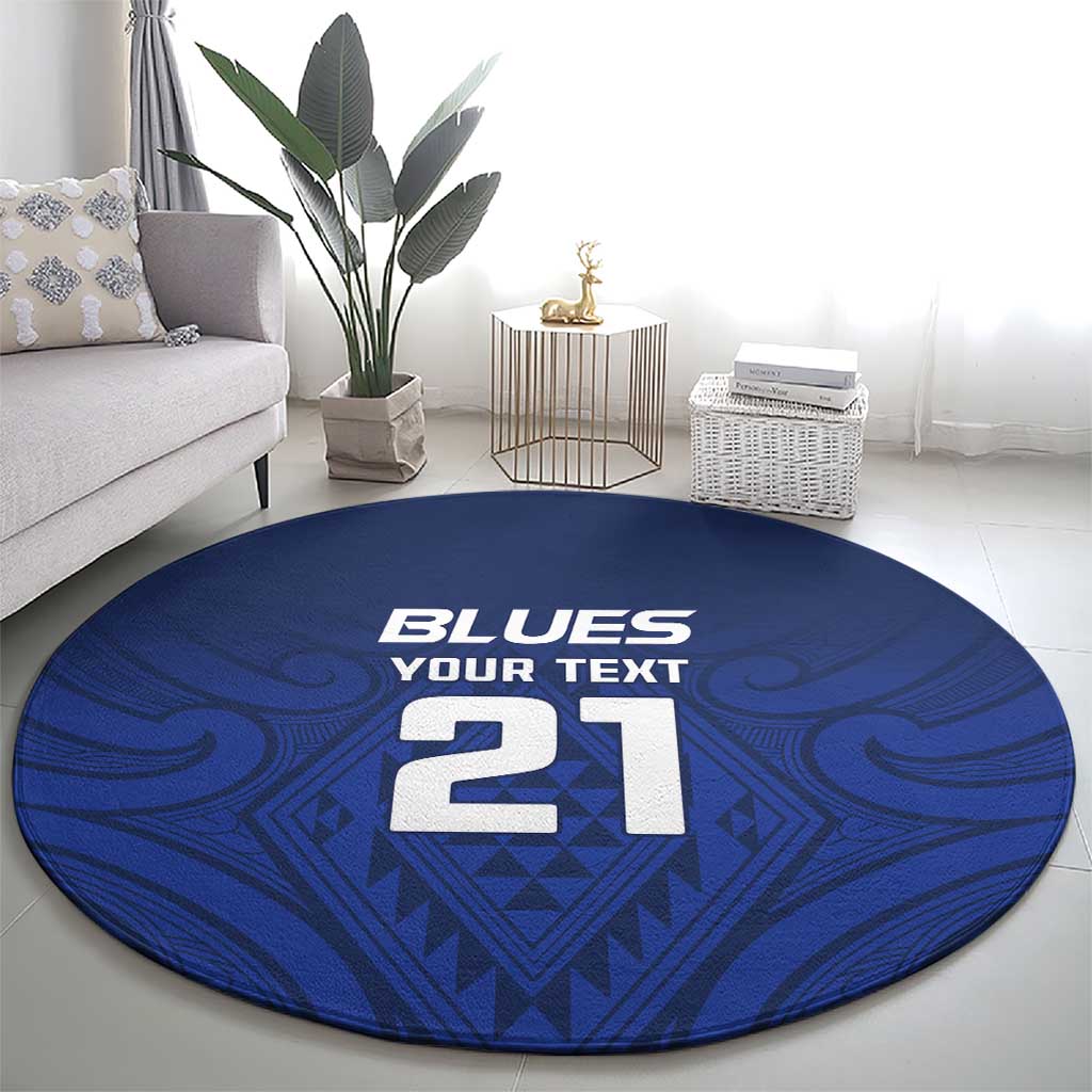 New Zealand Rugby Pacific Custom Round Carpet Kahurangi Auckland All Blue
