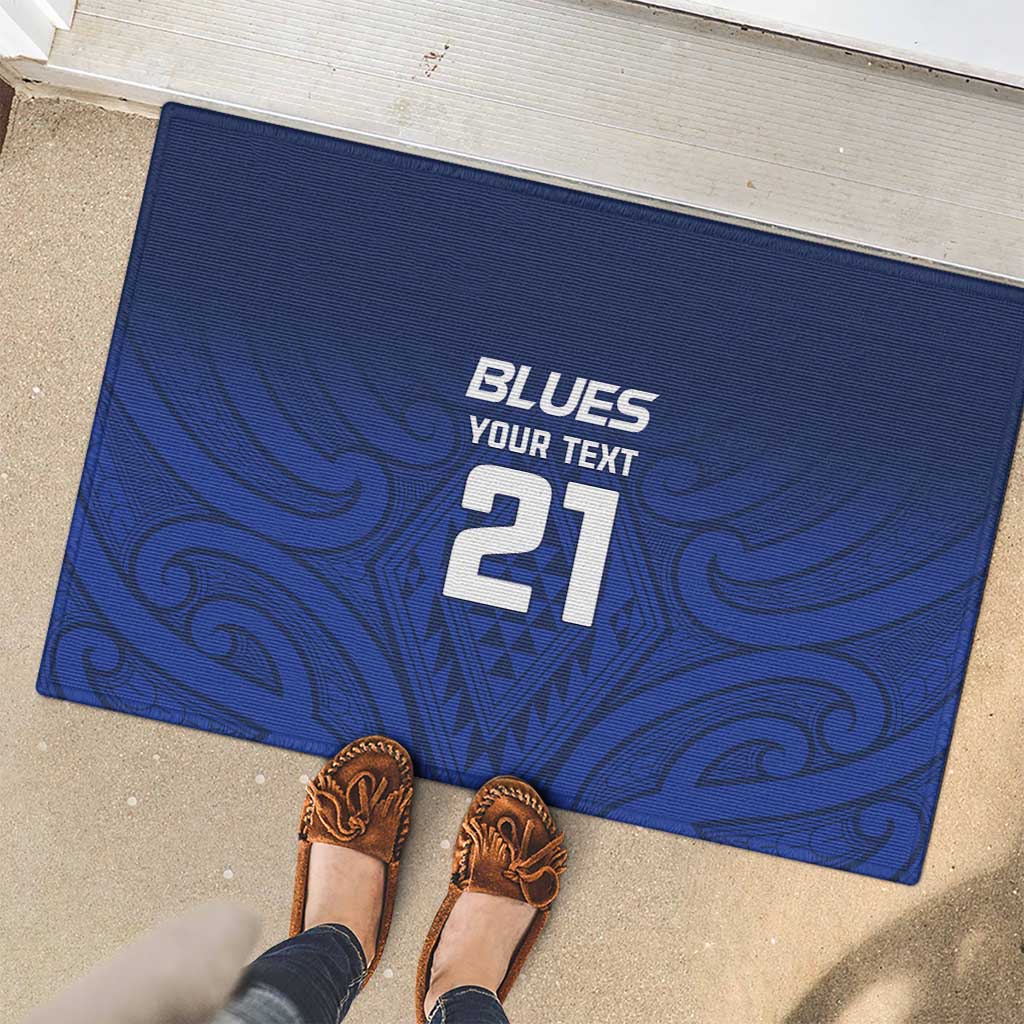 New Zealand Rugby Pacific Custom Rubber Doormat Kahurangi Auckland All Blue