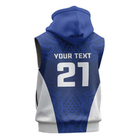New Zealand Rugby Pacific Custom Sleeveless Hoodie Kahurangi Auckland All Blue - Polynesian Pride
