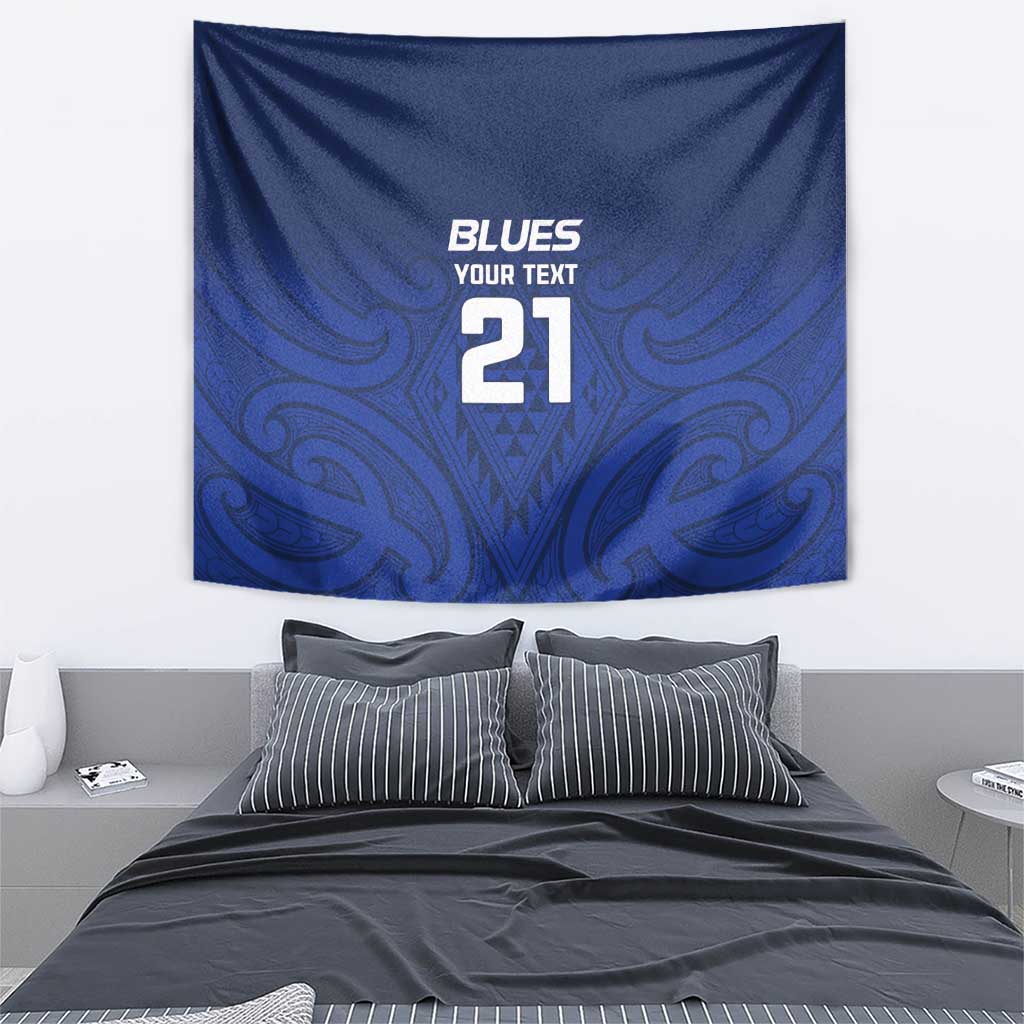 New Zealand Rugby Pacific Custom Tapestry Kahurangi Auckland All Blue