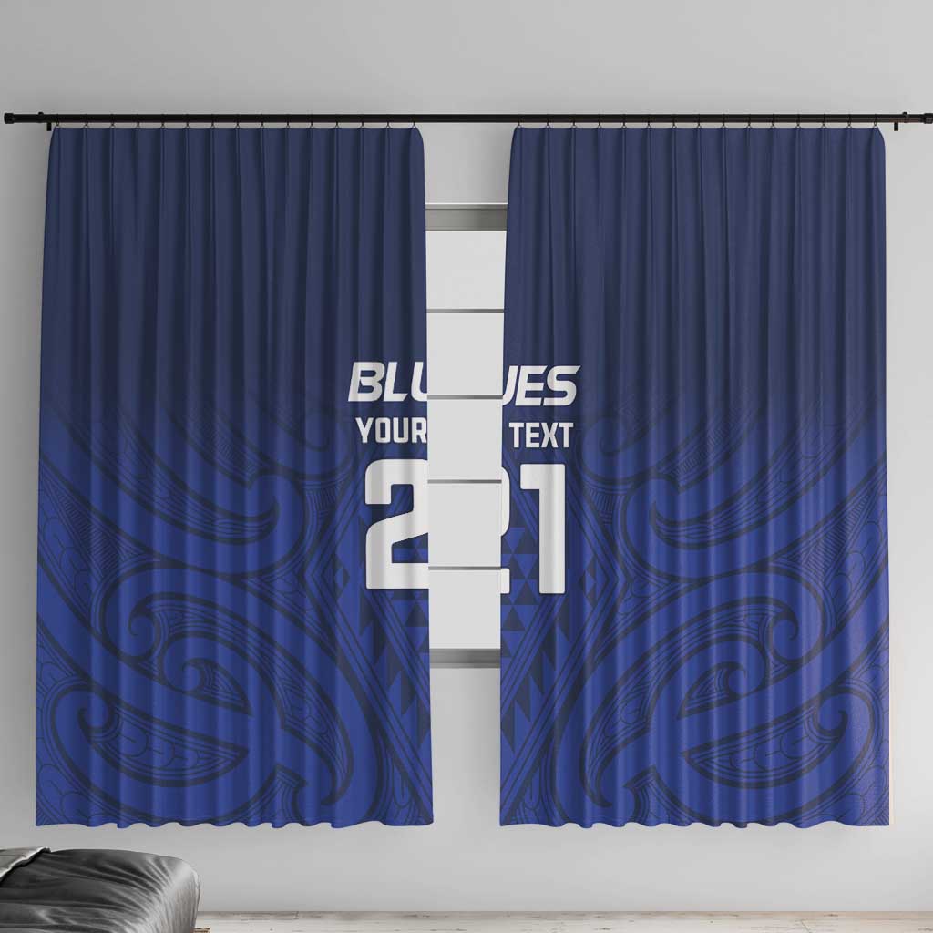 New Zealand Rugby Pacific Custom Window Curtain Kahurangi Auckland All Blue