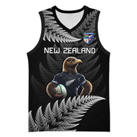 New Zealand Rugby Custom Basketball Jersey Glory Be To Black Silver-fern - Polynesian Pride