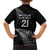 New Zealand Rugby Custom Family Matching Puletasi and Hawaiian Shirt Glory Be To Black Silver-fern - Polynesian Pride