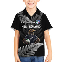 New Zealand Rugby Custom Hawaiian Shirt Glory Be To Black Silver-fern - Polynesian Pride