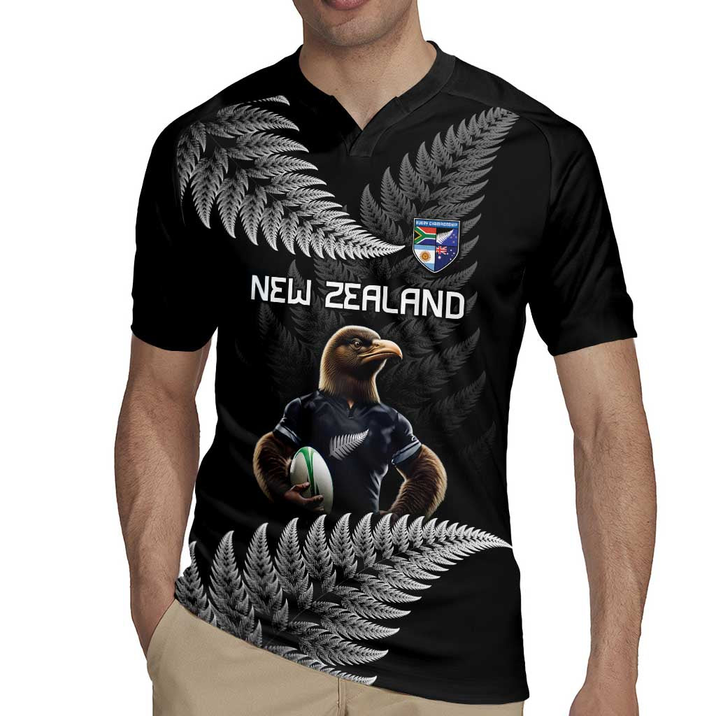 New Zealand Rugby Custom Rugby Jersey Glory Be To Black Silver-fern - Polynesian Pride